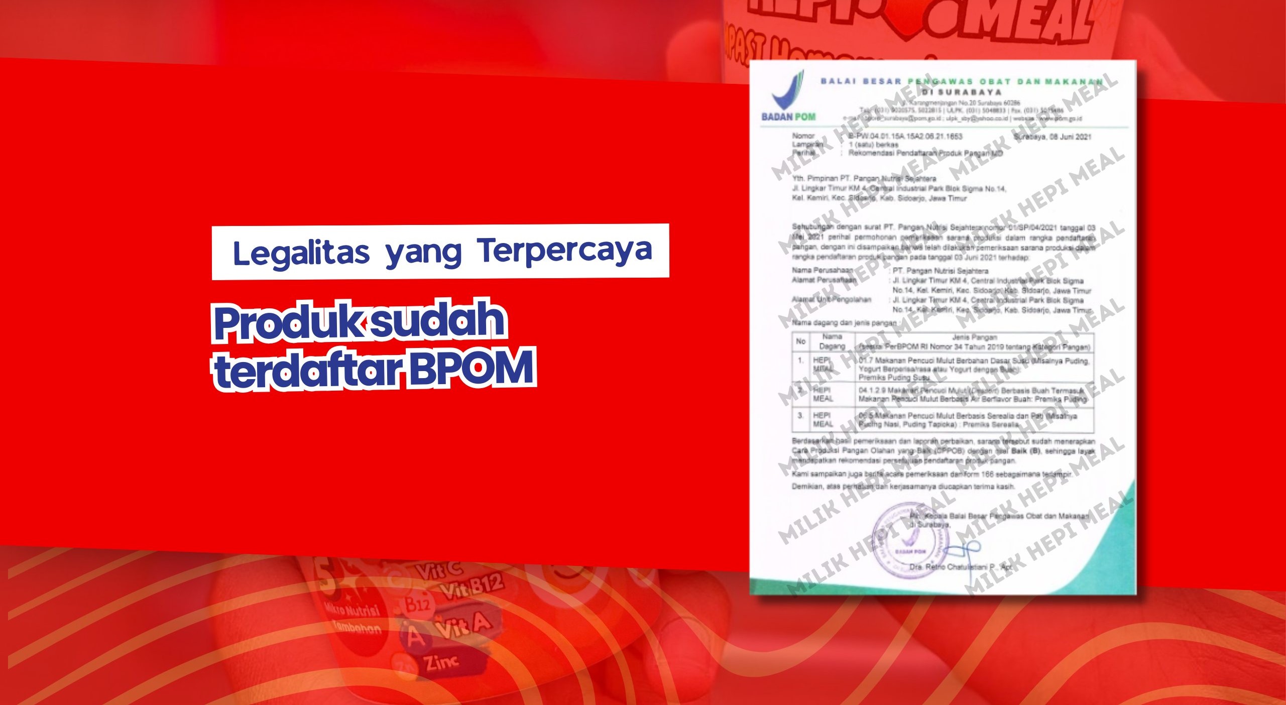 Landing Page Kemitraan Hepi Meal - Legalitas Landing Pages