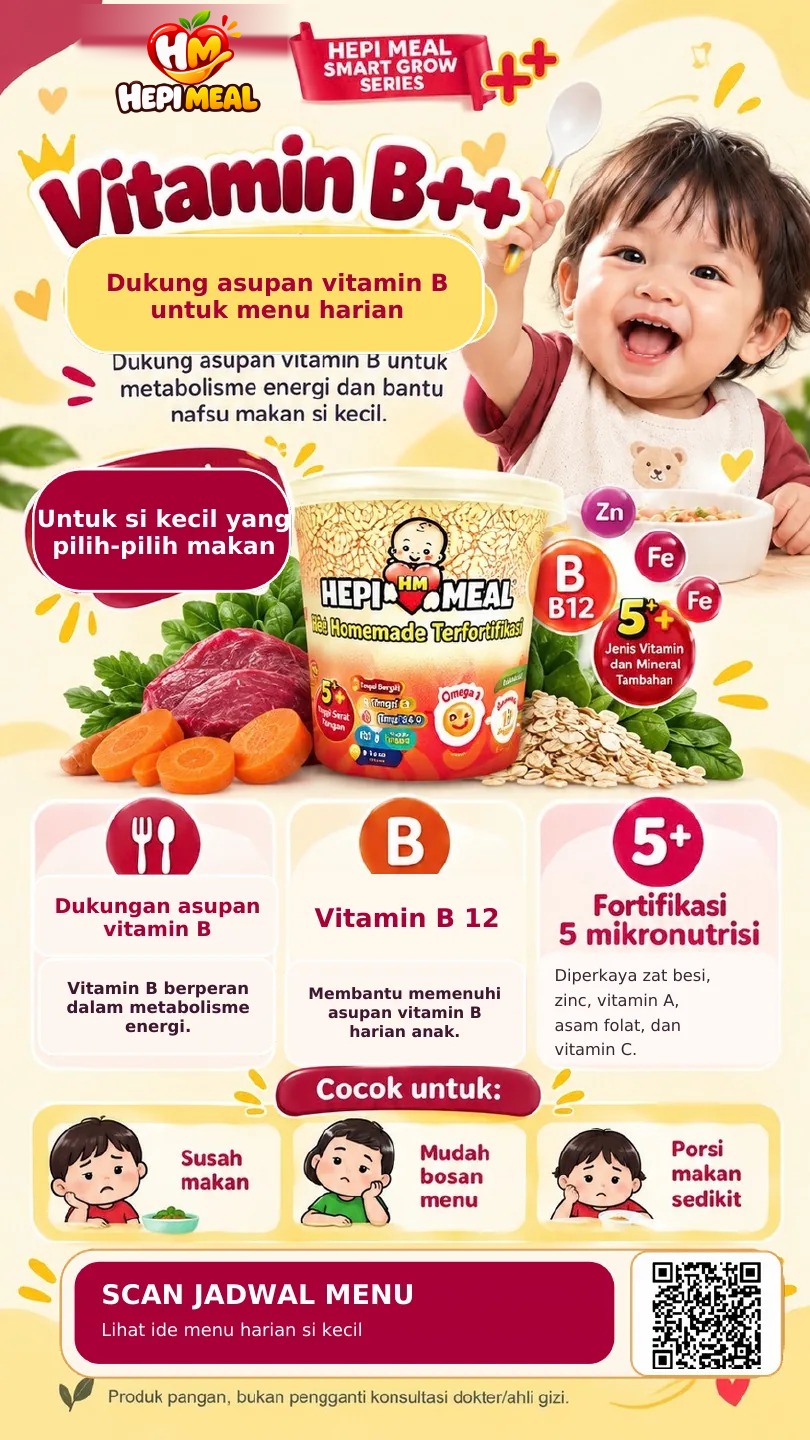 Hepi Meal Vitamin B++ — dukung asupan vitamin B untuk menu harian
