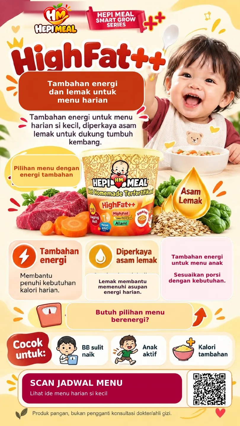 Hepi Meal HighFat++ — tambahan energi dan lemak untuk menu harian